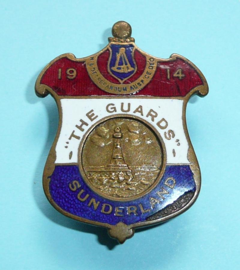 WW1 The Guards Sunderland (Durham) 1914 volunteer training corps VTC badge