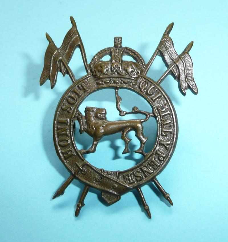 Indian Army - 2nd Royal Lancers (Gardner's Horse) Officers OSD Bronze Cap Badge