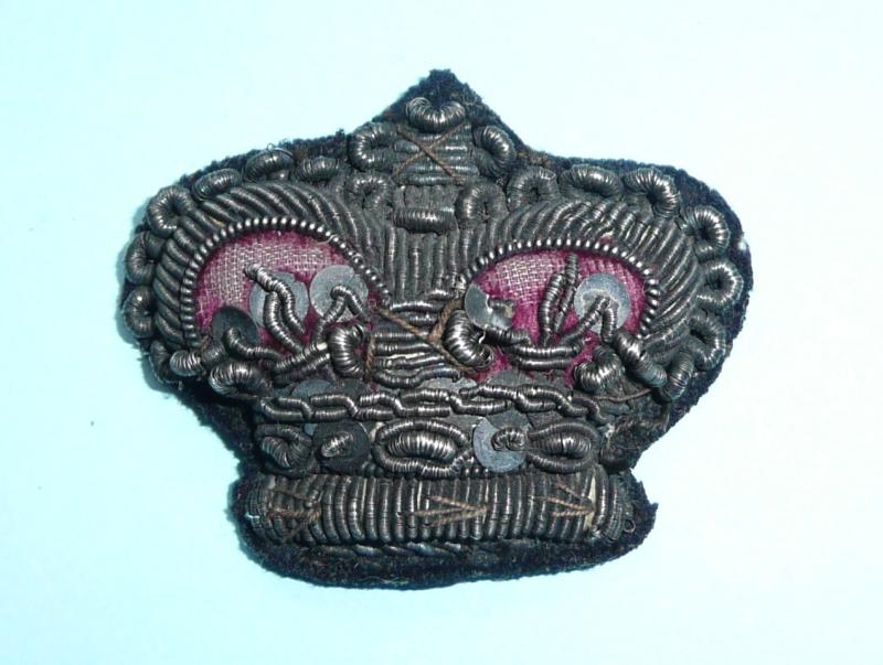 QVC Victorian Volunteer Battalion / Militia Staff Sergeants Bullion Rank Crown