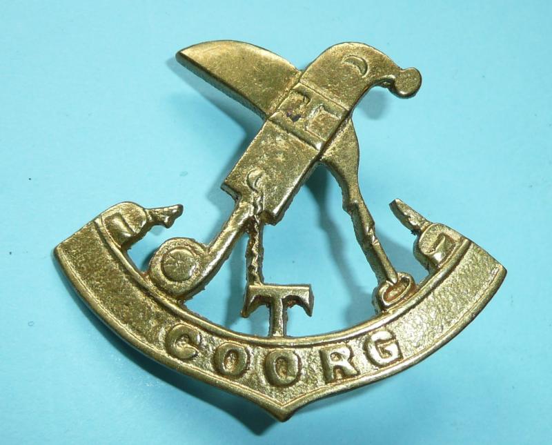WW2 Indian Army - 1st Coorg Battalion - Wartime Raised Unit
