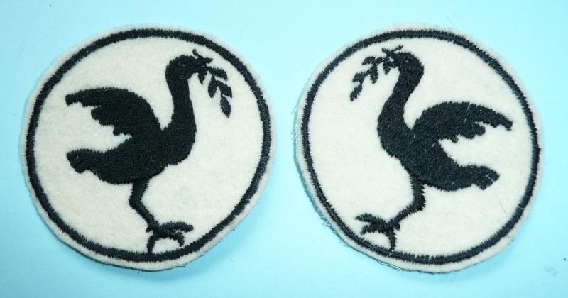 Cold War - 23rd Independent Armoured Brigade Embroidered Facing Pair of Formation Signs