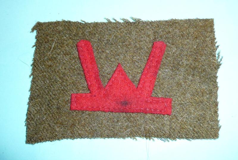 53rd Welsh Division (TA) Felt Cloth Formation Sign Flash Patch Badge