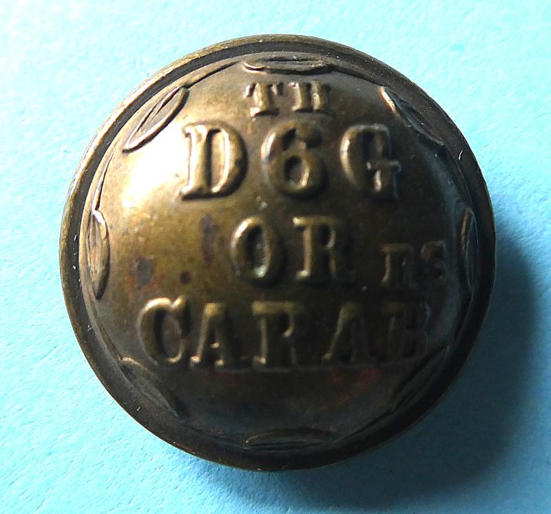 Victorian The 6th Dragoon Guards (Carabiniers) Other Ranks Medium Pattern Brass Button