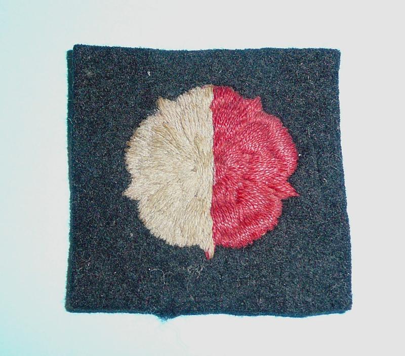 WW2 6th (Territorial) Battalion York & Lancaster Woven Regimental Flash Designation Formation Sign