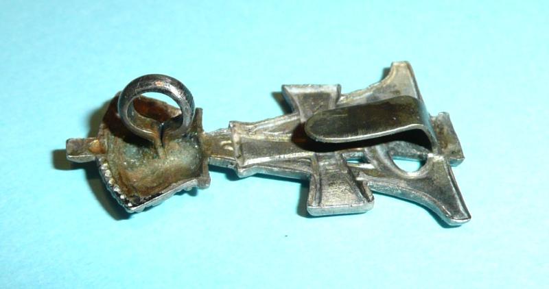 19th Royal (Queen Alexandria's Own) Hussars Officer's Silver Plated Cap Badge, post 1909