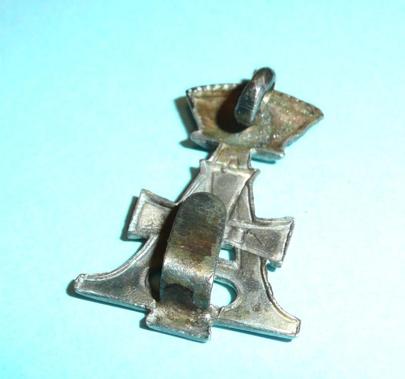 19th Royal (Queen Alexandria's Own) Hussars Officer's Silver Plated Cap Badge, post 1909