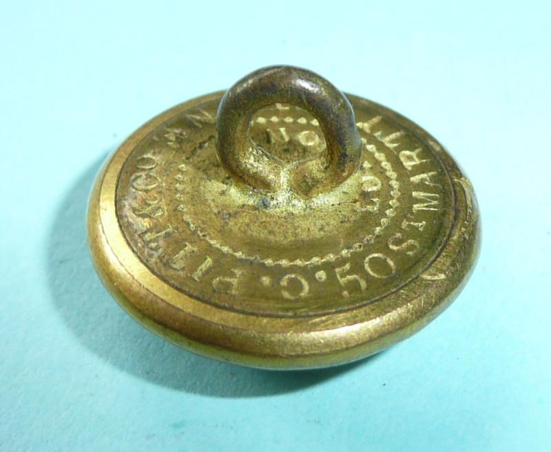Victorian Ordnance Corps Officer's Gilt Brass Medium Pattern Button, QVC Crown