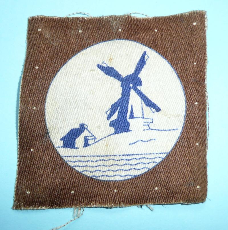 West Holland District / Netherlands Printed Cloth Formation Sign