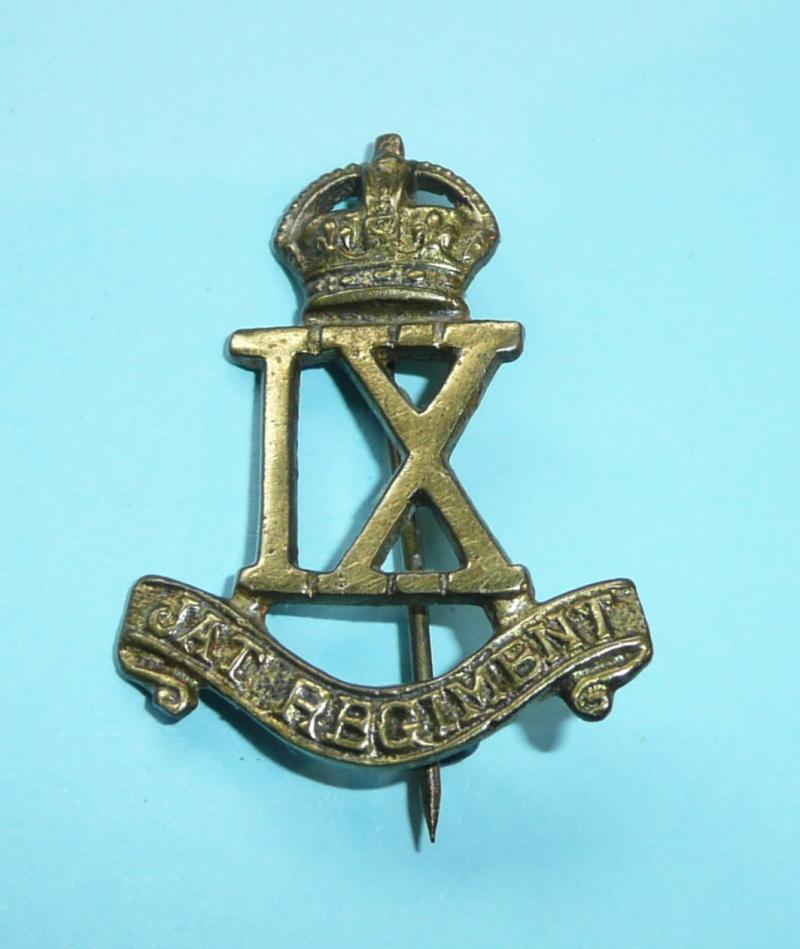 British Indian Army - The IX (9th) JAT Regiment Cast Brass Other Ranks Pagri / Turban Badge