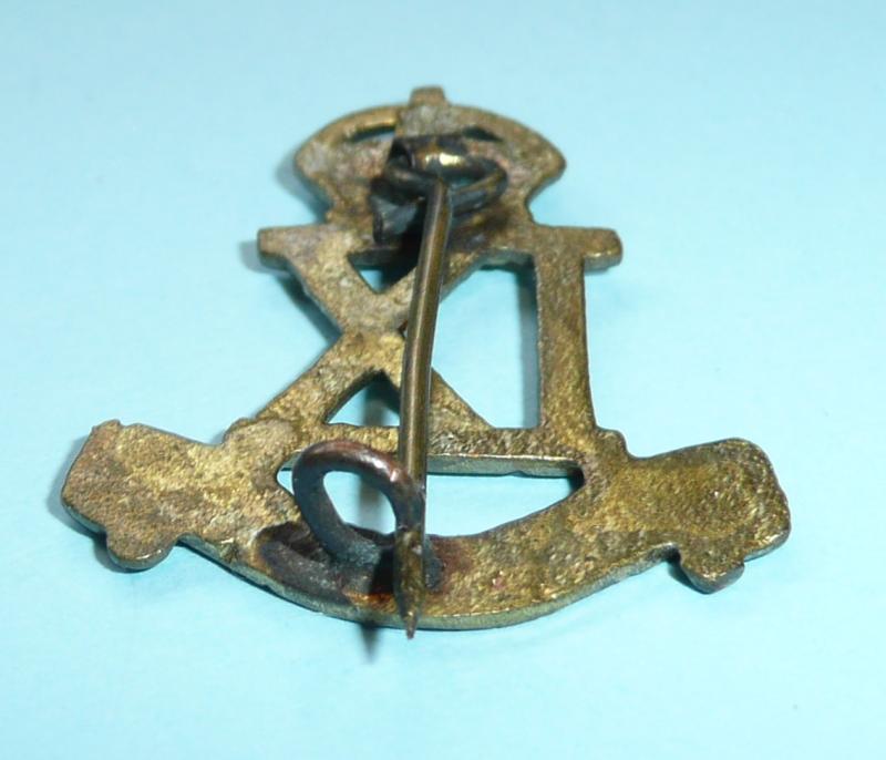 British Indian Army - The IX (9th) JAT Regiment Cast Brass Other Ranks Pagri / Turban Badge
