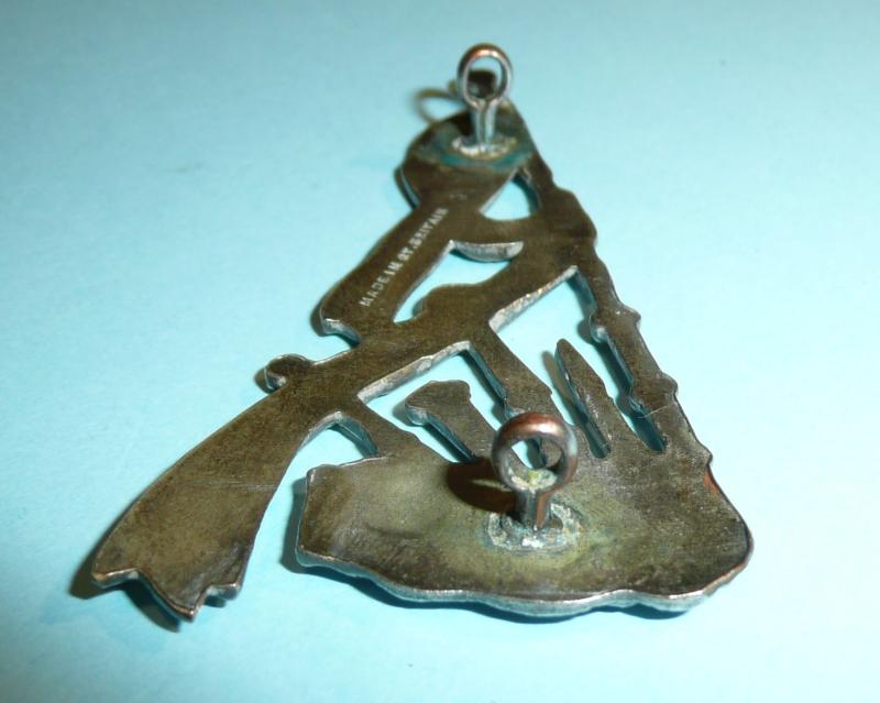 Silver Plated Pipers Proficiency Arm Badge - Three Drones