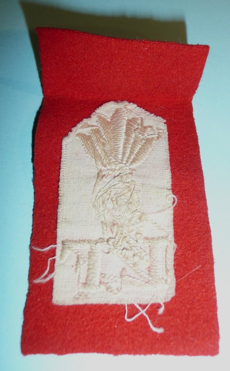 Boer War / WW1 Lancashire Fusiliers Khaki Tropical Helmet Flash