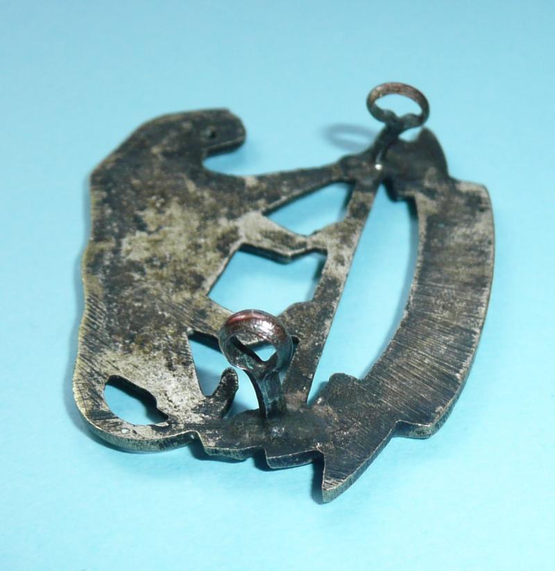 Pakistan -  East Bengal Regiment White Metal Cap Badge