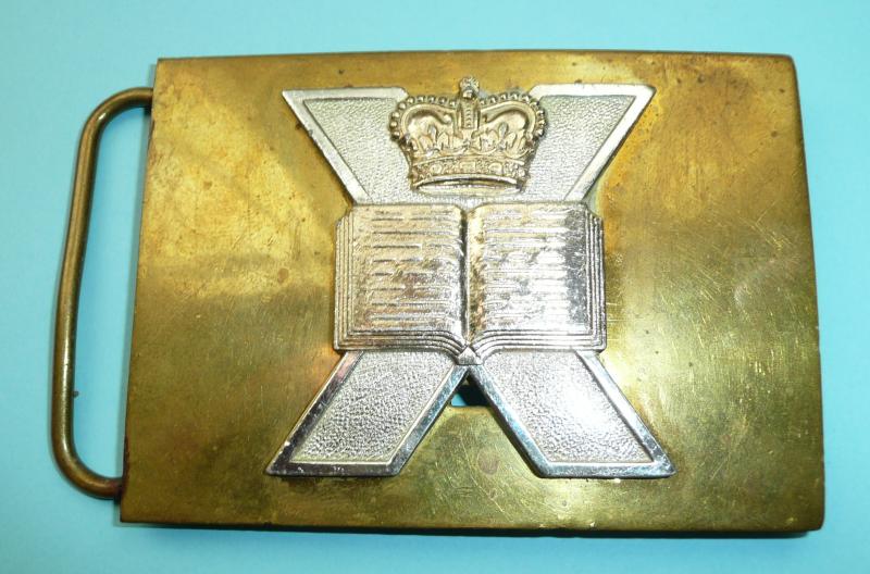 Scottish Edinburgh / Heriot-Watt Universities Officer Training Corps OTC Officer's Waist Belt Clasp, QEII Issue