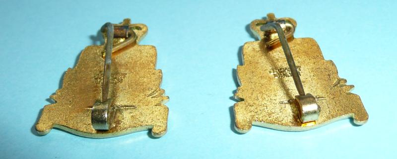 Home Front - British Red Cross Detachment Collar Badges with Manufacturer's Card and Original Box