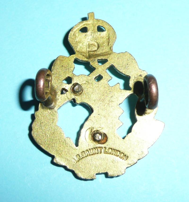 Royal Army Dental Corps RADC Officer's  No 1 Dress Collar Badge - Kings Crown, Gaunt