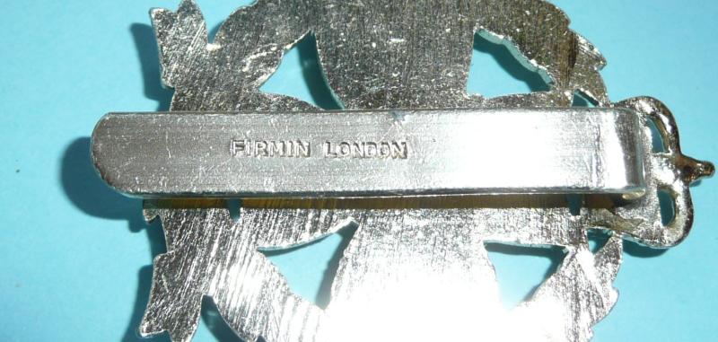 IC&CY Inns of Court & City Yeomanry Staybrite Anodised Aluninium AA Cap Badge