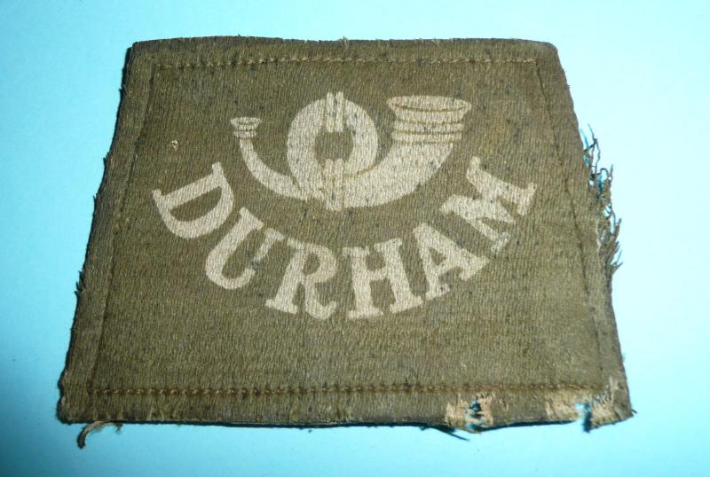 WW1 Durham Light Infantry (DLI) Slip-on Printed Shoulder Title