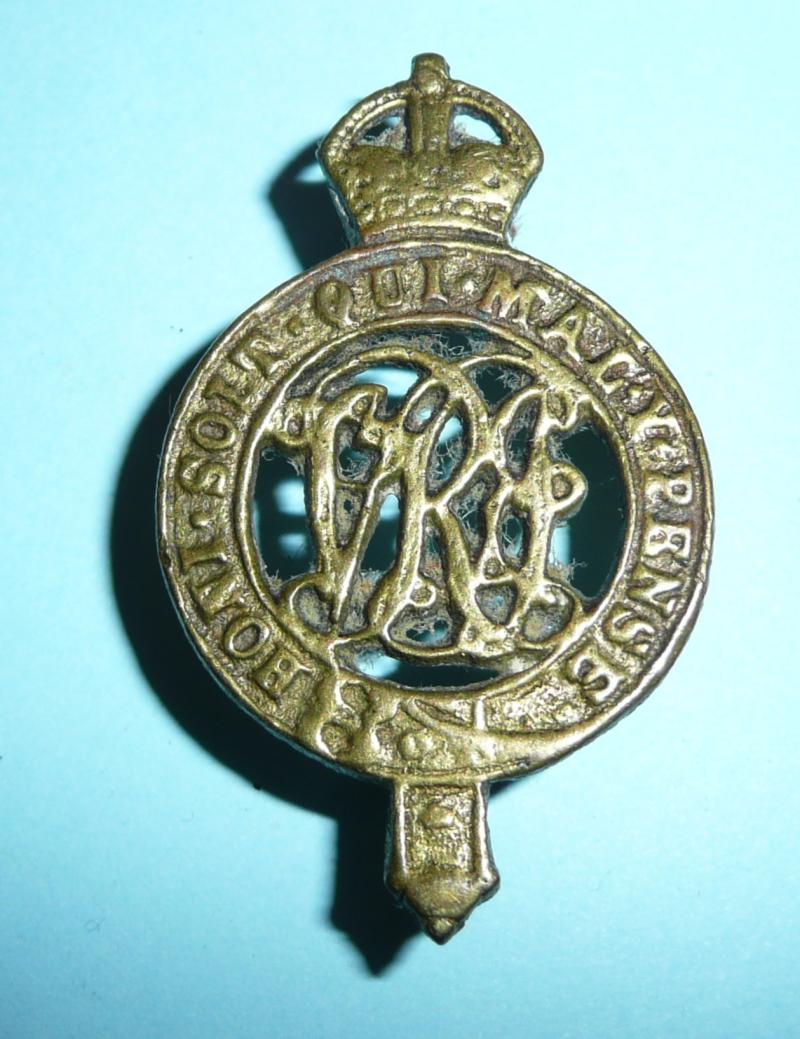 British Indian Army  - 2nd Queen Victoria's Own (Madras) Miners & Sappers Cast Cap Badge