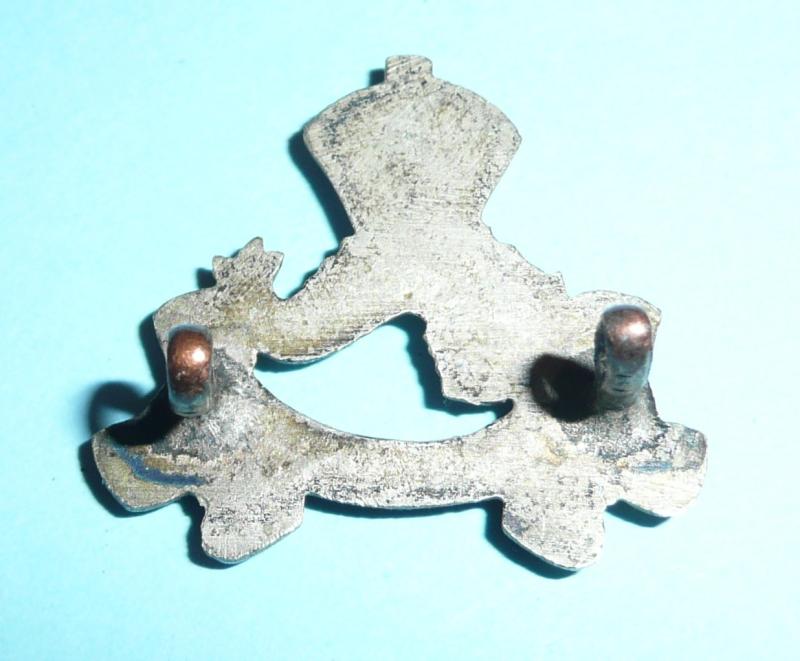 Indian Auxiliary Force (AFI) East Coast (Volunteer) Battalion Officers Frosted Silver Cap Badge