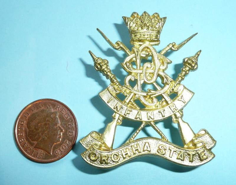 British Indian Princely State Forces - Orchha Infantry Cap Badge