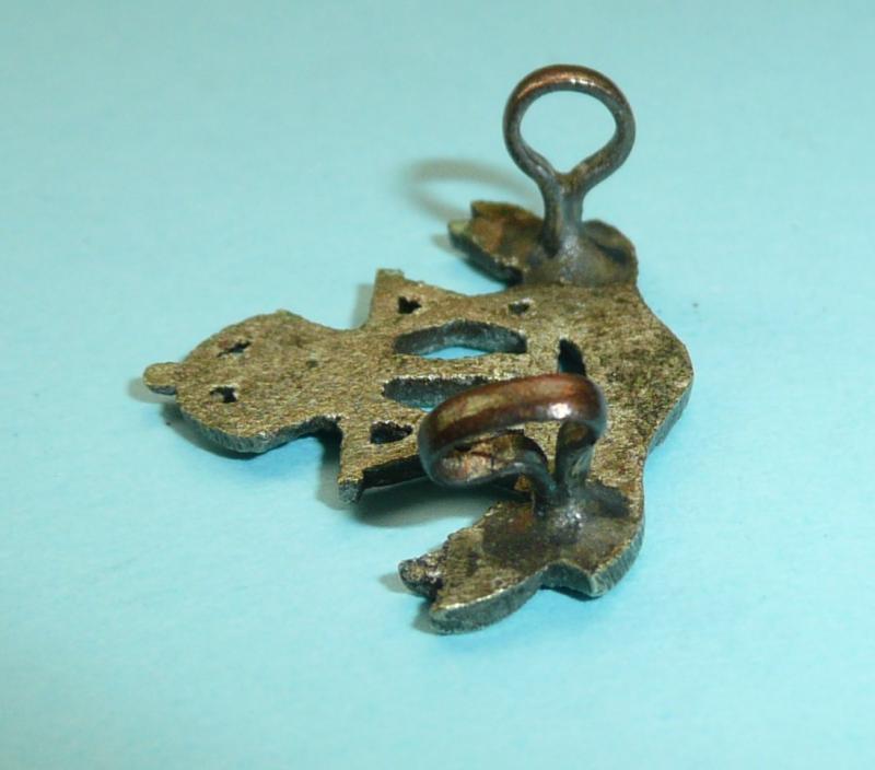 British Indian Army - 19th Hyderabad Regiment Cast Silver Plated Officer's Collar Badge