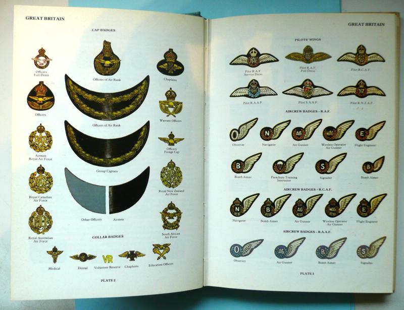 Blandford Colour Series - Air Force Badges and Insignia of WW2 - Specialist Hardback Book - Guido Rosignoli