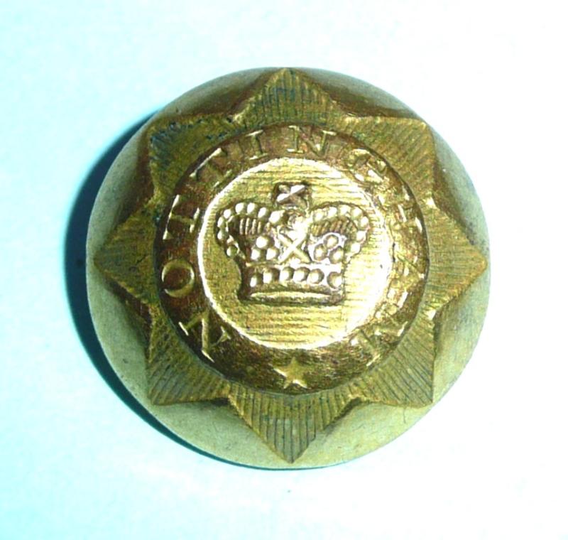Georgian / Napoleonic Nottingham Militia Officer's Gilt Tunic Coatee Button