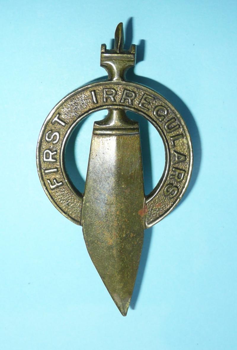 WW2 East African Abyssinia / Somali Irregular Forces Brass Cap Badge