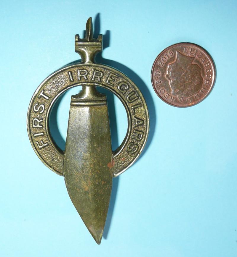 WW2 East African Abyssinia / Somali Irregular Forces Brass Cap Badge