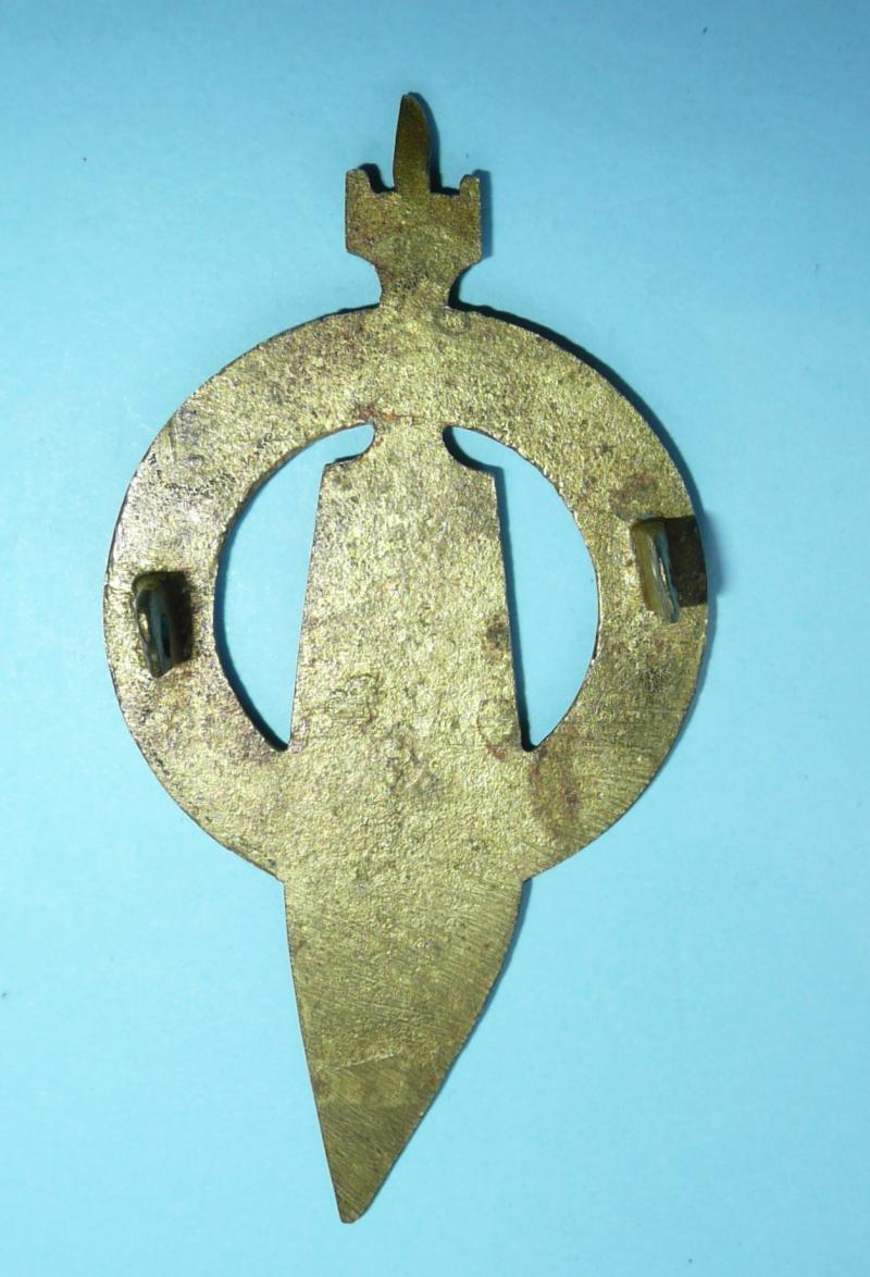 WW2 East African Abyssinia / Somali Irregular Forces Brass Cap Badge