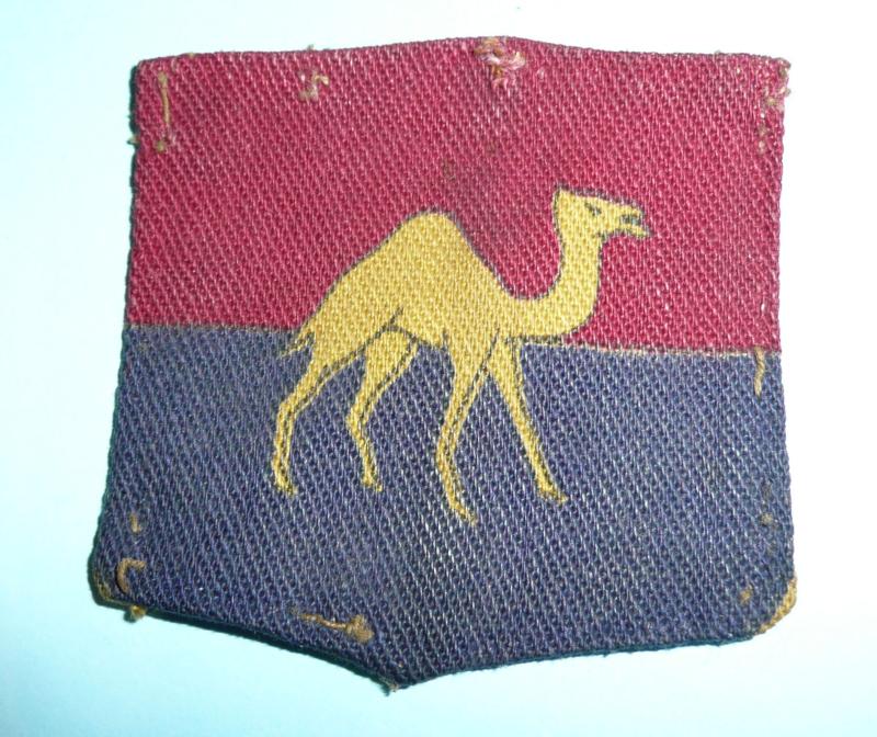 WW2 GHQ Middle East Land Forces (MELF) Printed Formation Sign Flash Patch Designation Badge
