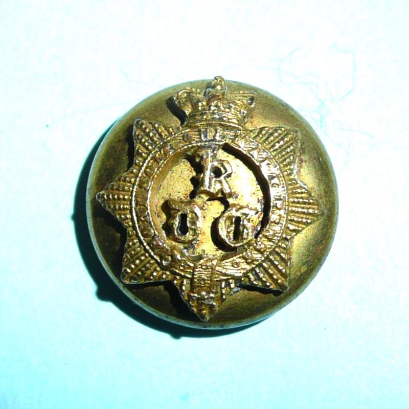 QVC Victorian Kings Dragoon Guards (KDG) Officer's Mounted Gilt Mess Dress / Cap Button