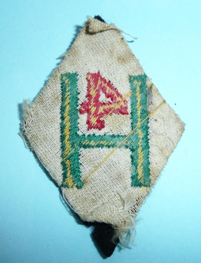 WW2 76th Highland Field Regiment Royal Artillery Embroided Felt Cloth Formation Sign Flash Designation Patch Badge - 2nd Pattern