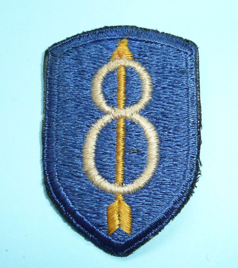 WW2 USA United States 8th Infantry Division Cloth Shoulder Patch