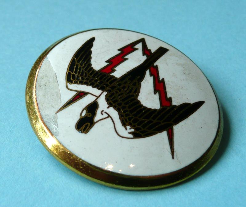 Post WW2 Cold War Canadian Command Badge - Air Defence Command RCAF Enamel Pin Brooch Breast Pocket Badge