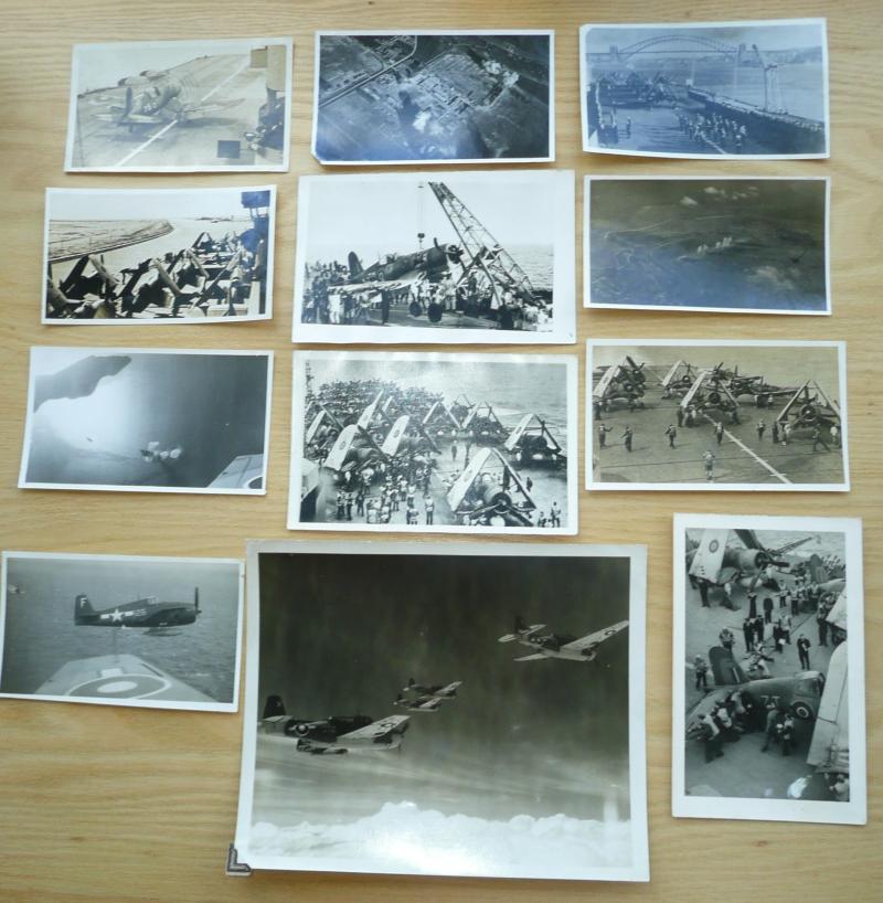 WW2 Original Photograph Collection of The Aircraft Carrier HMS Formidable's Aircraft
