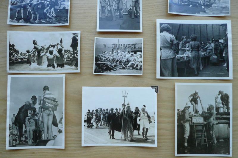 WW2 Original Photograph Collection of life aboard the Aircraft Carrier HMS Formidable - Crossing the Line etc.