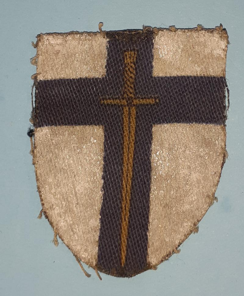WW2 British 2nd Army Printed Cloth Formation Sign Patch Flash Designation Arm Badge