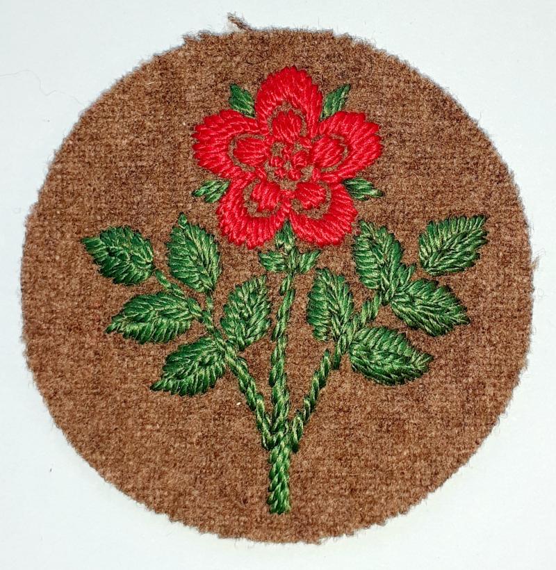 55th (West Lancashire) Division 1st Pattern Embroidered Khaki Cloth Formation Sign