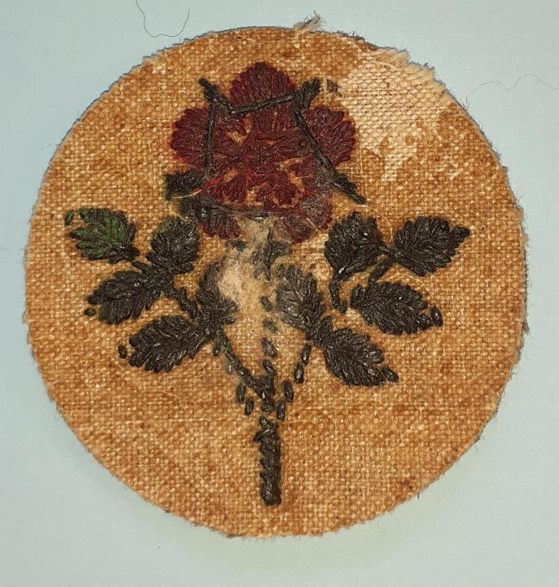 55th (West Lancashire) Division 1st Pattern Embroidered Khaki Cloth Formation Sign