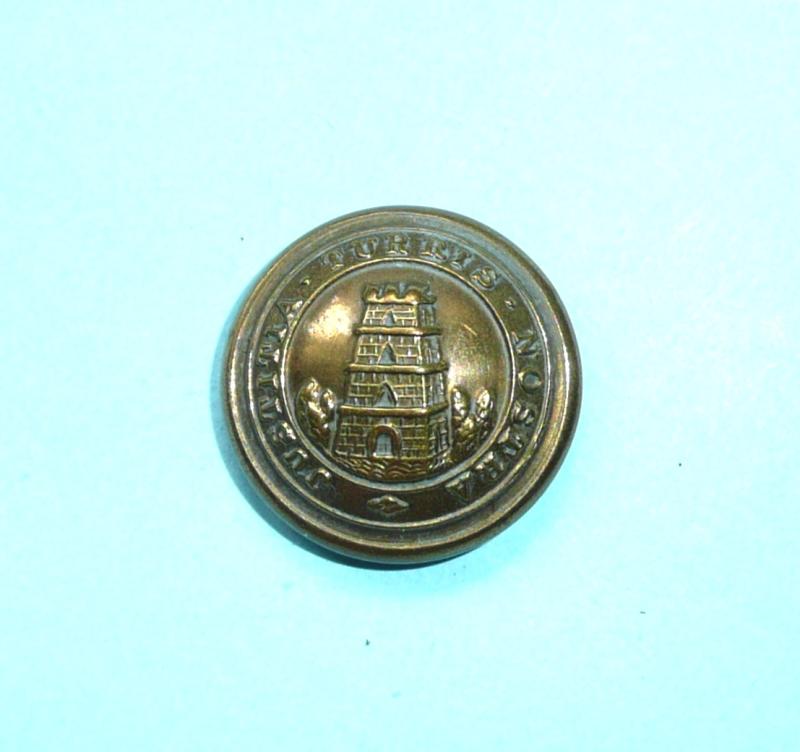 The 10th County of London Regiment (Hackney) Officers Medium Pattern Gilt Button