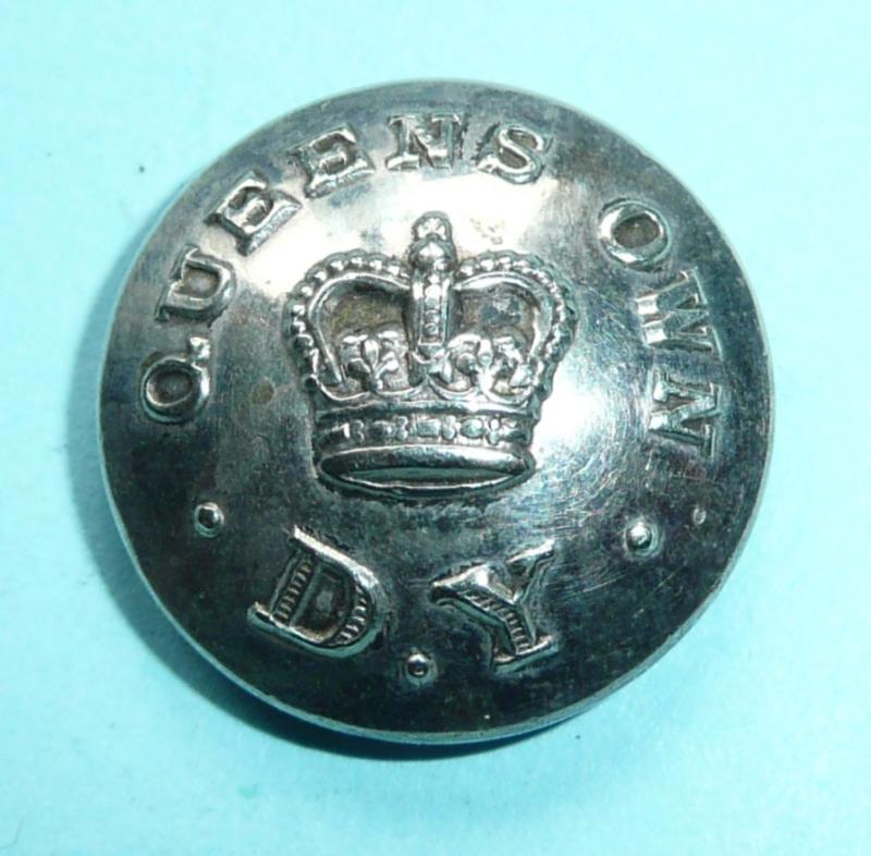 Queen's Own Dorset Yeomanry Officer's Silver Plated Medium Pattern Button