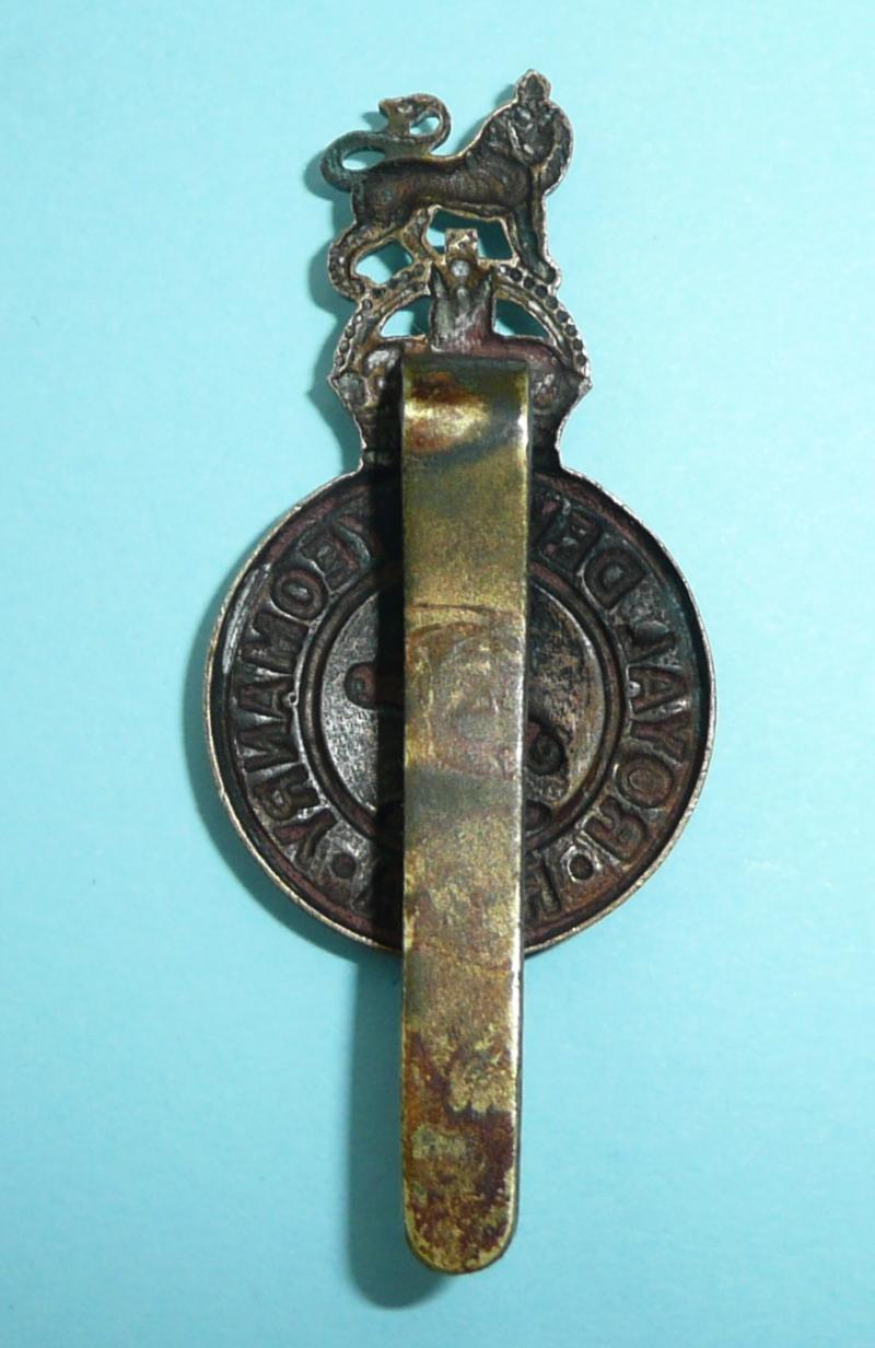 Royal Devon Yeomanry Royal Field Artillery RFA Brass Cap Badge - 1924 only
