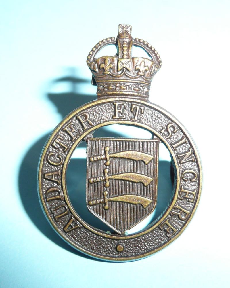 The Essex Yeomanry Officer's OSD Bronze Collar Badge - Gaunt Tablet
