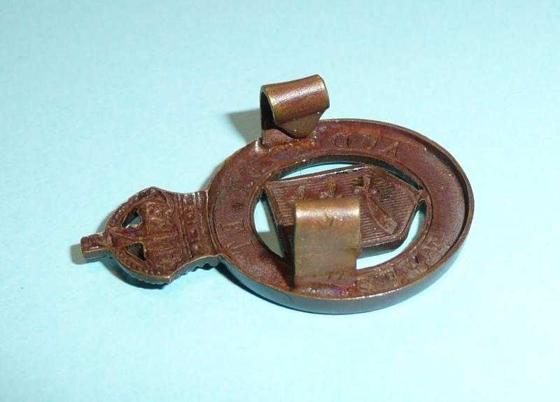The Essex Yeomanry Officer's OSD Bronze Cap Badge - Folded Blades
