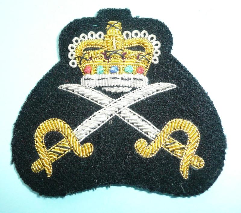 Army Physical Training School Embroidered Cloth Blazer Badge - Black Felt Backing