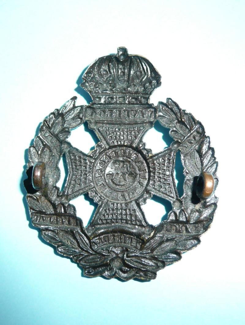 The Rifle Brigade Large Pattern Blackened Brass Glengarry Badge, Circa 1874 - 1881