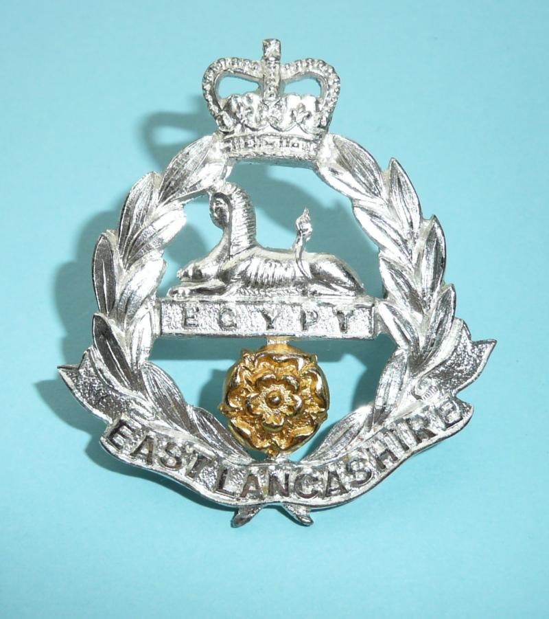 East Lancashire Regiment Officer's No 1 Dress Cap Badge, QEII Issue