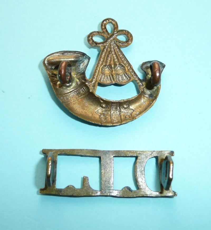Durham Light Infantry (DLI) Two Part Brass Shoulder Title